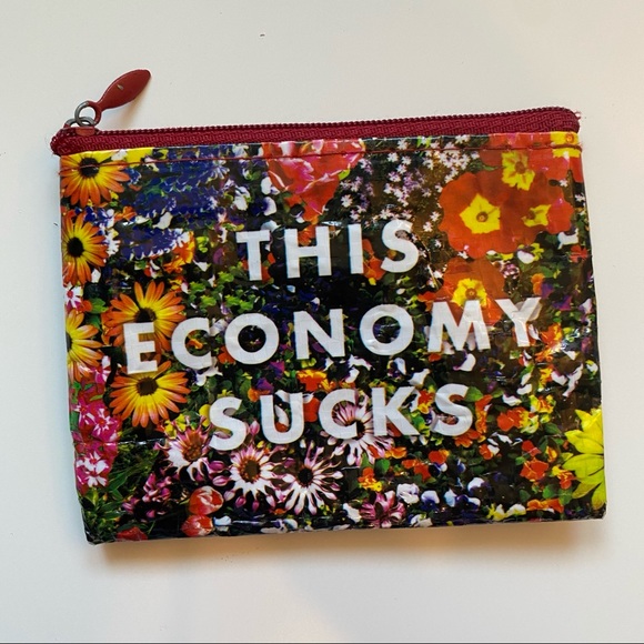 4/$20 This Economy Sucks Recycled coin purse - Picture 3 of 7